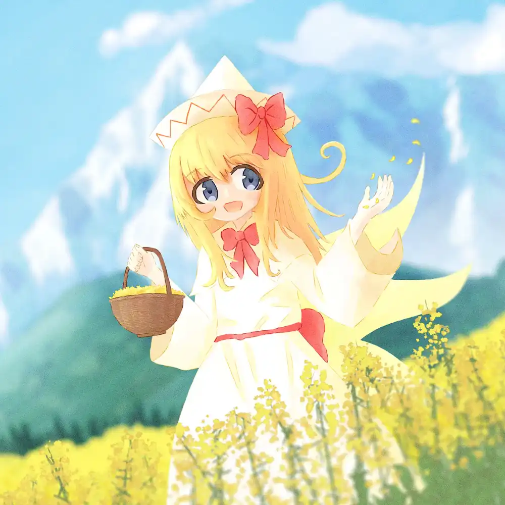 リリーちゃんと菜の花