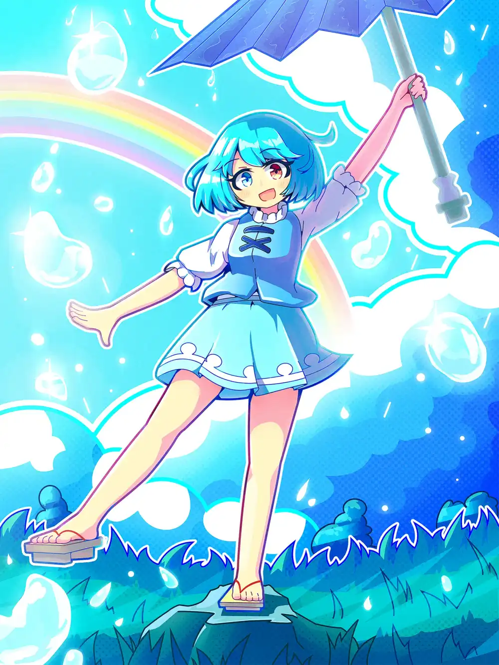 雨上がり小傘ちゃん🌈